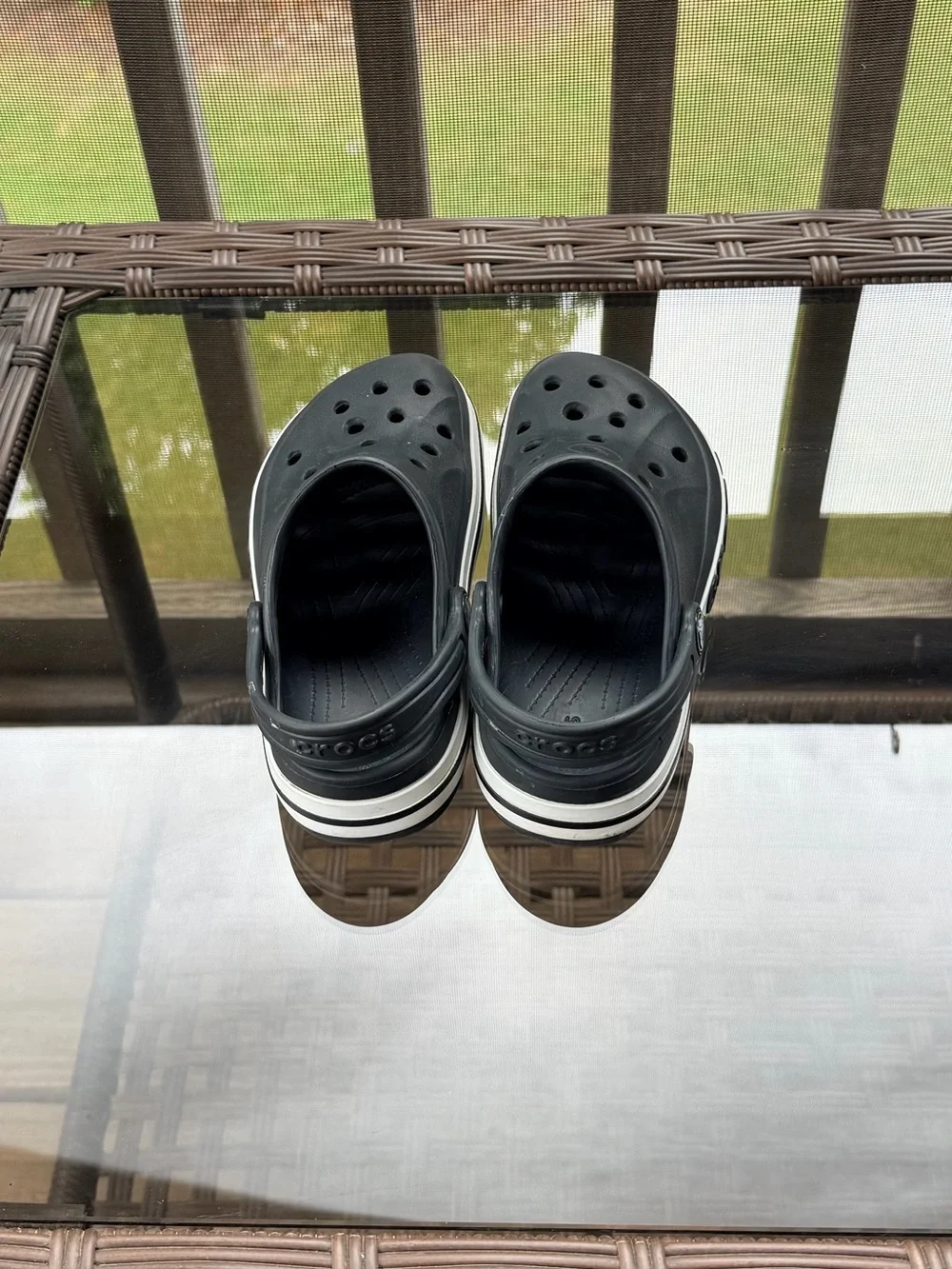 Crocs Kids Classic Clogs in Black Size 13